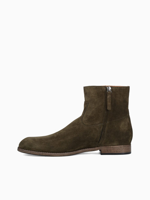 Floyd Zip Boot Militare Suede Dark Green / 41 / M