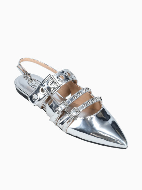 Blondie Silver Mirror Leather Silver / 36 / M