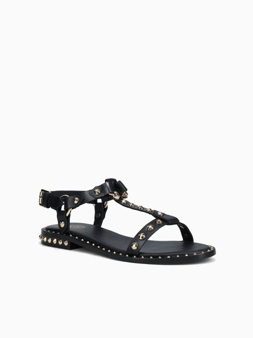 Patsy Black Gold soft leather Gold / 36 / M