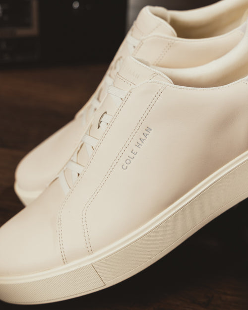 Grandpro Luxe Slip On Ivory Ivory leathe