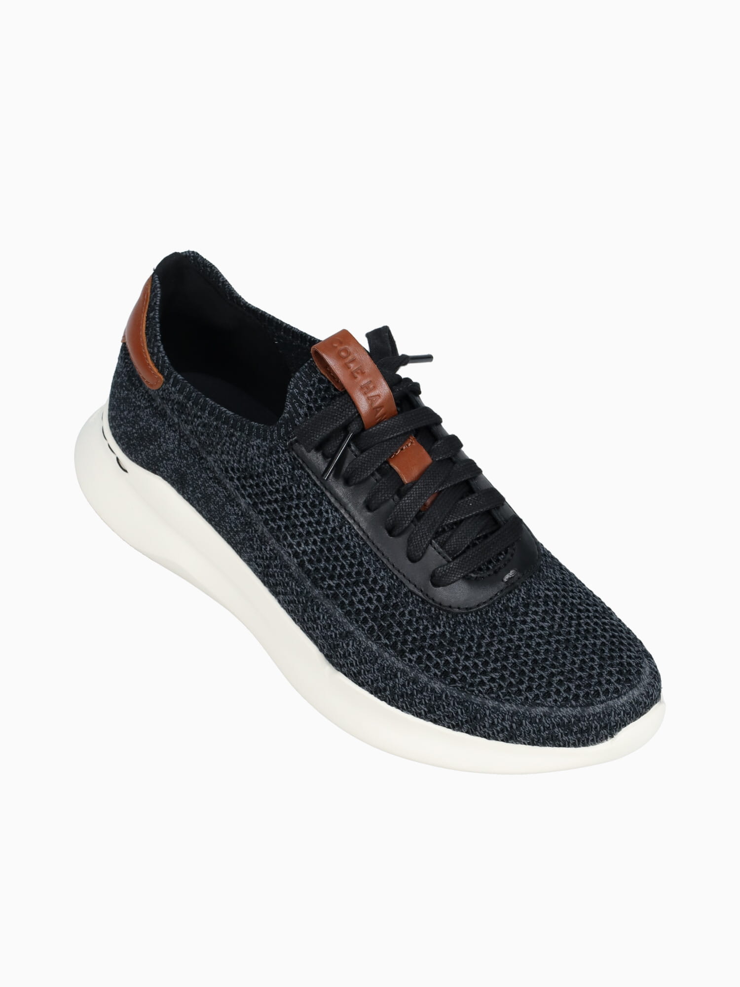 Grand Pro Crosscourt Black Tan knit Lea Black / 7 / M