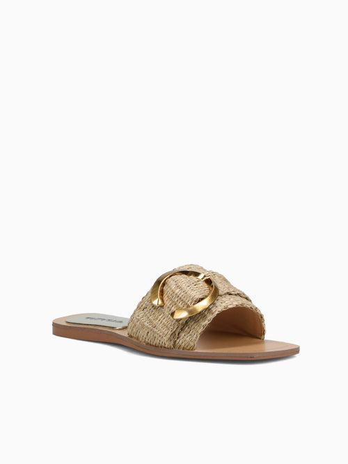 Isabelly Beige Raffia Beige / 5 / M