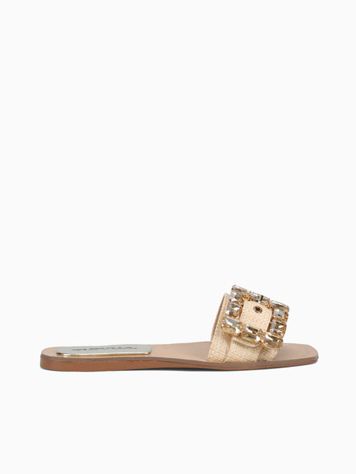 Antonella Camel Raffia Tan / 5 / M