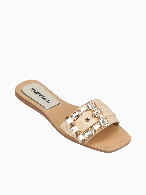 Antonella Camel Raffia Tan / 5 / M