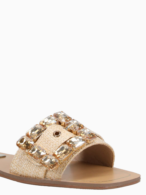 Antonella Camel Raffia Tan / 5 / M