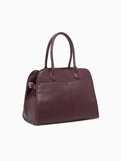 Janice Top Handle Burgundy Dark Red