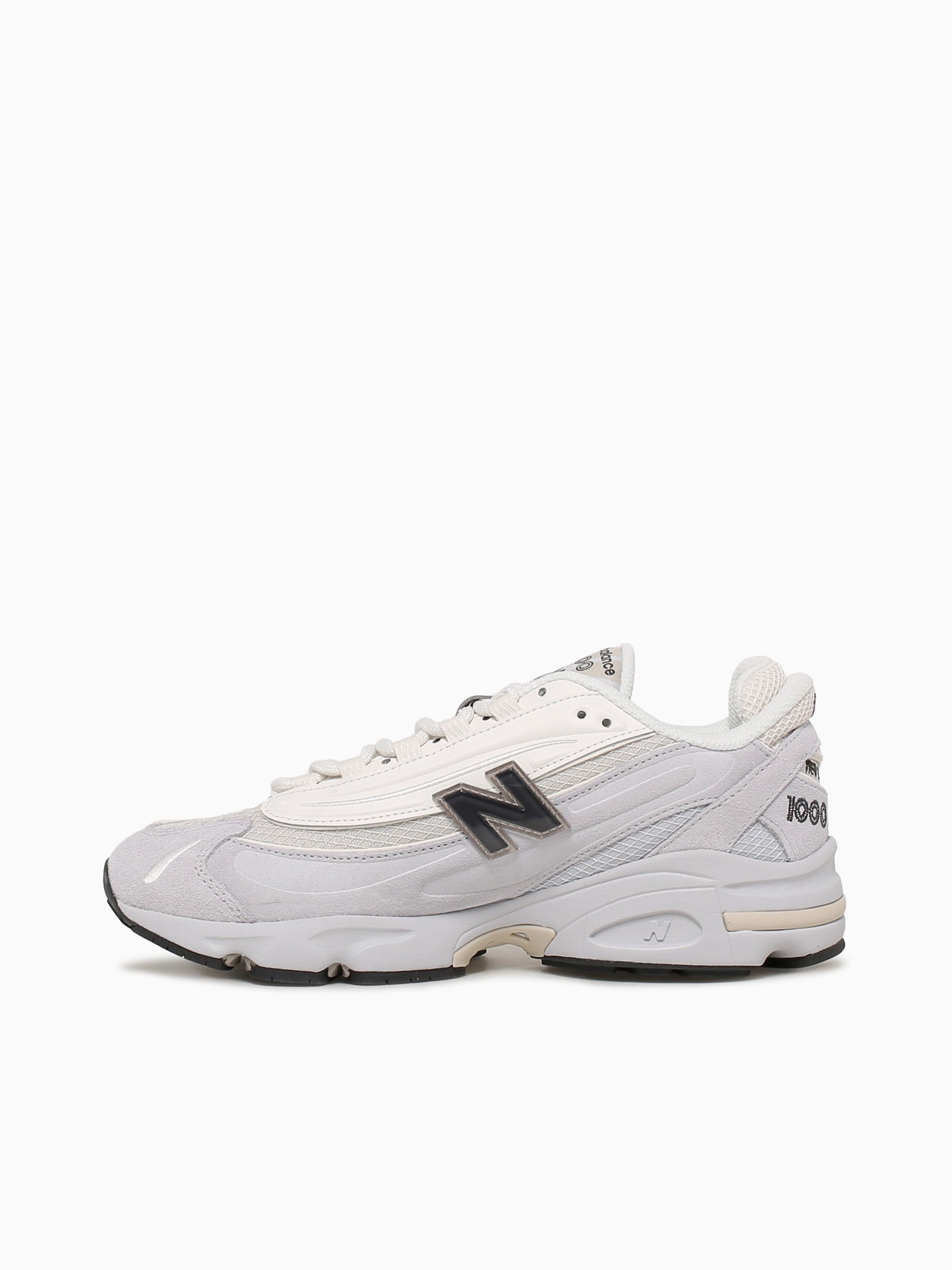 1000 Pearl Grey Suede Mesh Grey / 4 / M