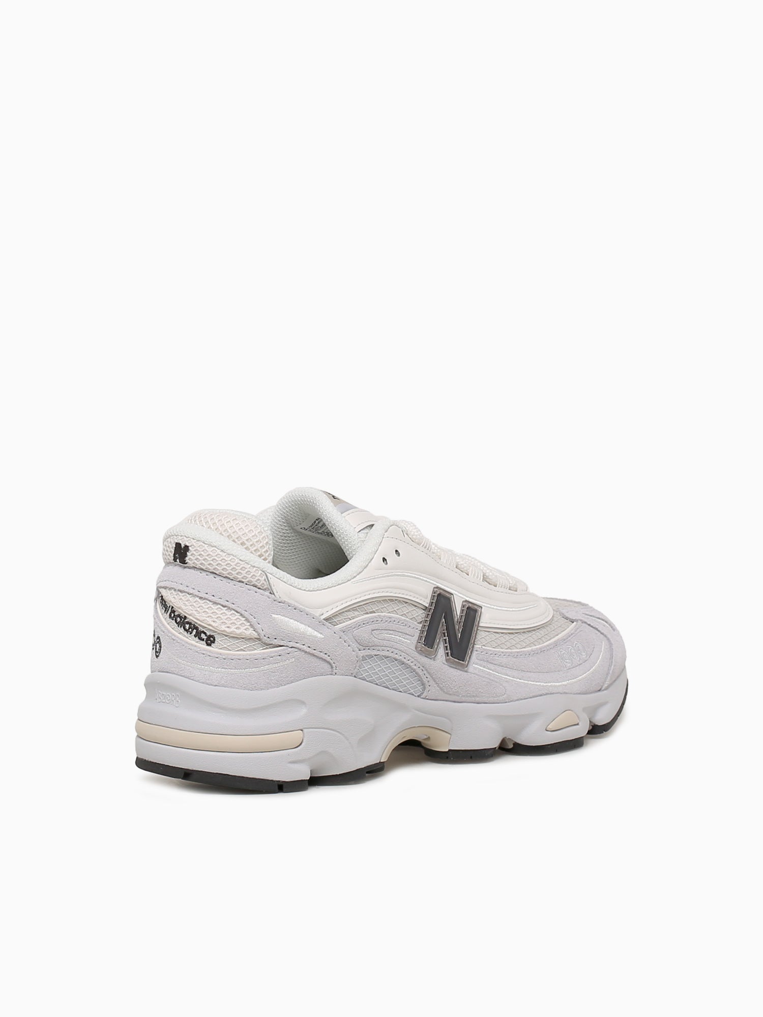 1000 Pearl Grey Suede Mesh Grey / 4 / M