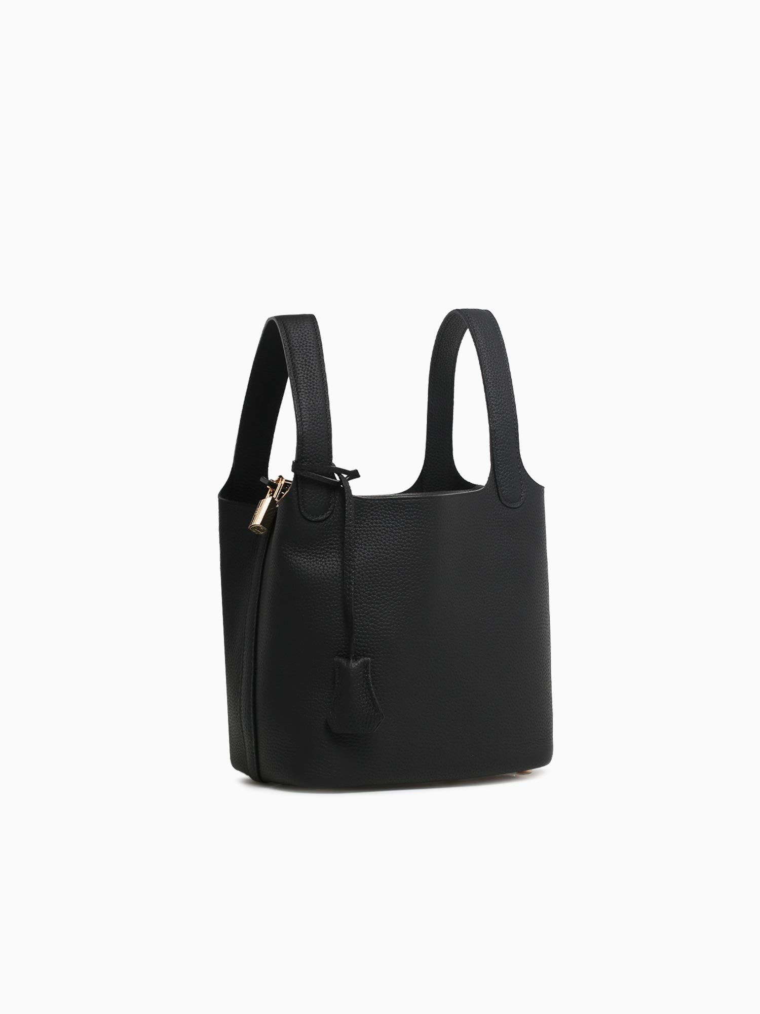 Skandia Top Handle Black Leather Black