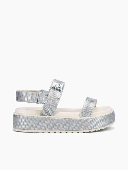 Galicia Silver Raffia Silver / 5 / M