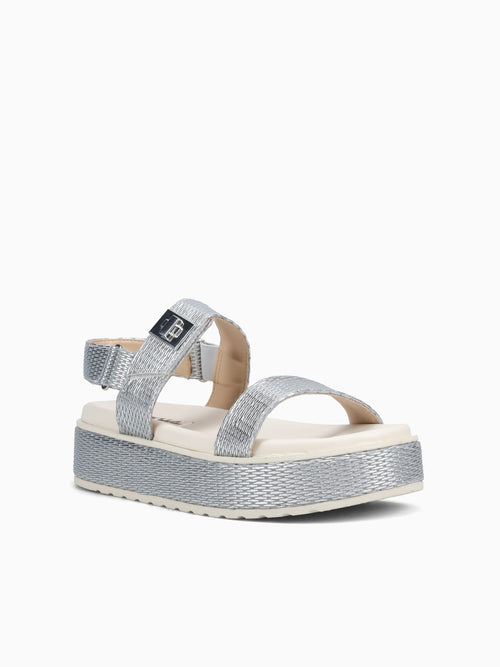 Galicia Silver Raffia Silver / 5 / M