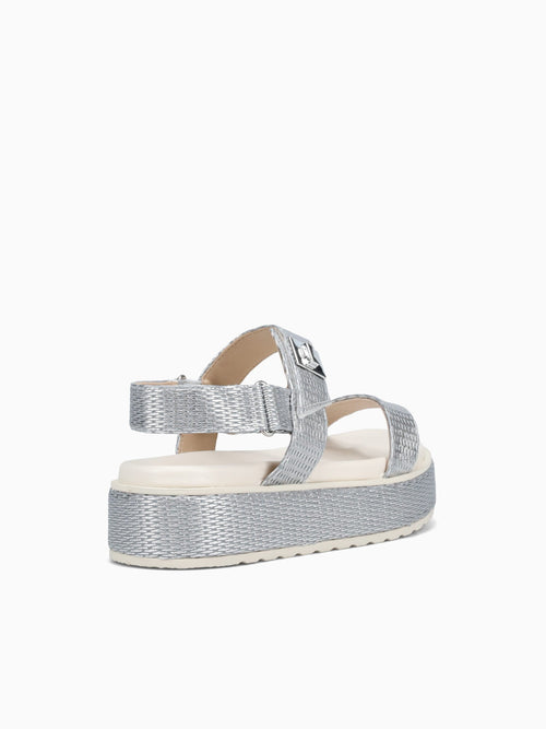 Galicia Silver Raffia Silver / 5 / M