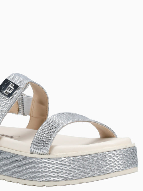 Galicia Silver Raffia Silver / 5 / M