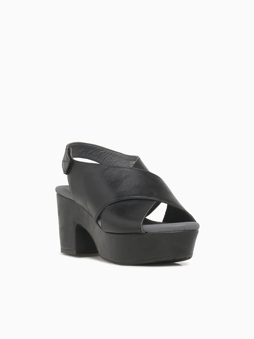 Glendera Black Leather Black / 6 / M