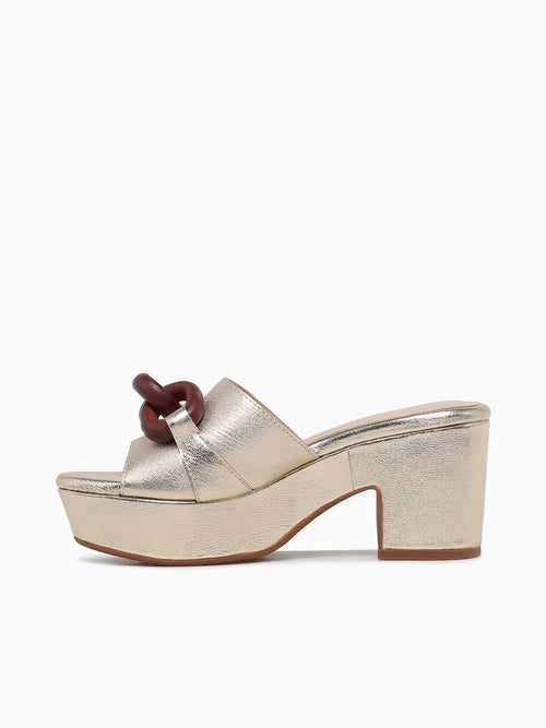 Grecia Lt Gold Leather Gold / 6 / M
