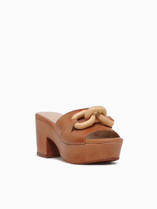 Grecia Lt Camel Leather Tan / 6 / M