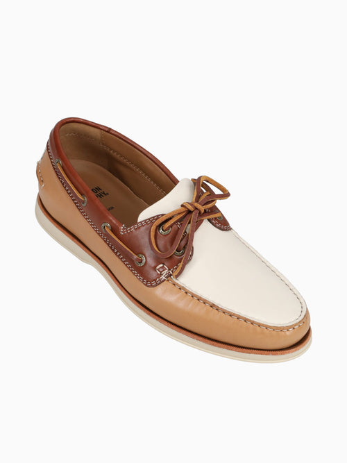 Monaco Boat Shoe Tan Multi Sheepskin Tan / 8 / M
