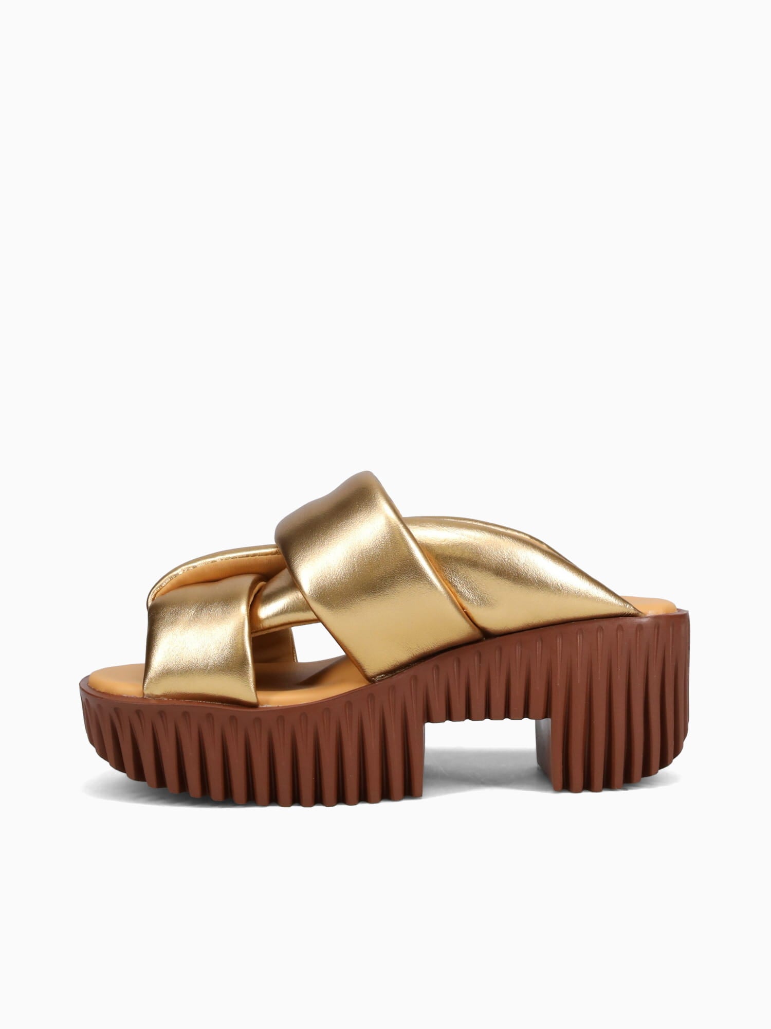 Pia Semo Gold Metallic Sheep Leather Gold / 36 / M