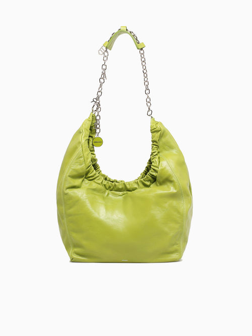 Sara Green Grass Leather Brugges Green