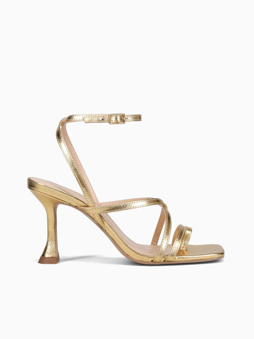 Hillary Gold Crystal Leather Gold / 36 / M