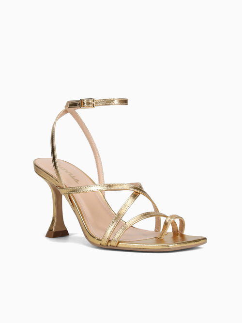 Hillary Gold Crystal Leather Gold / 36 / M