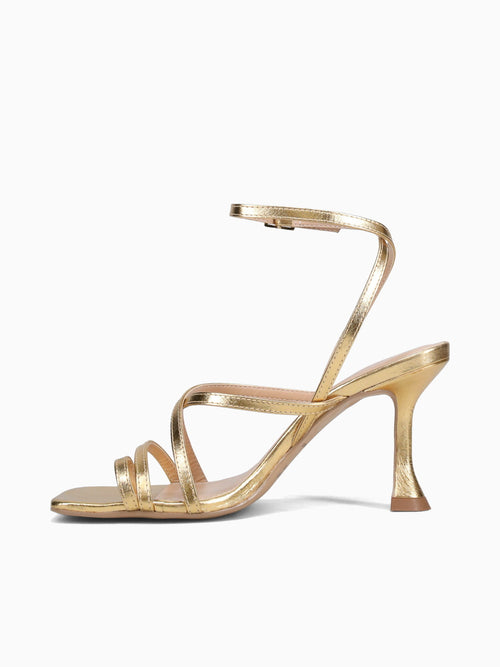 Hillary Gold Crystal Leather Gold / 36 / M