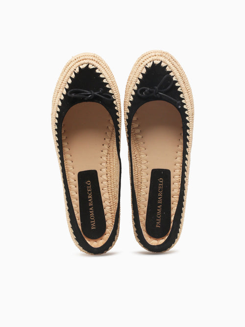 Tina Black Kid Suede Black / 36 / M