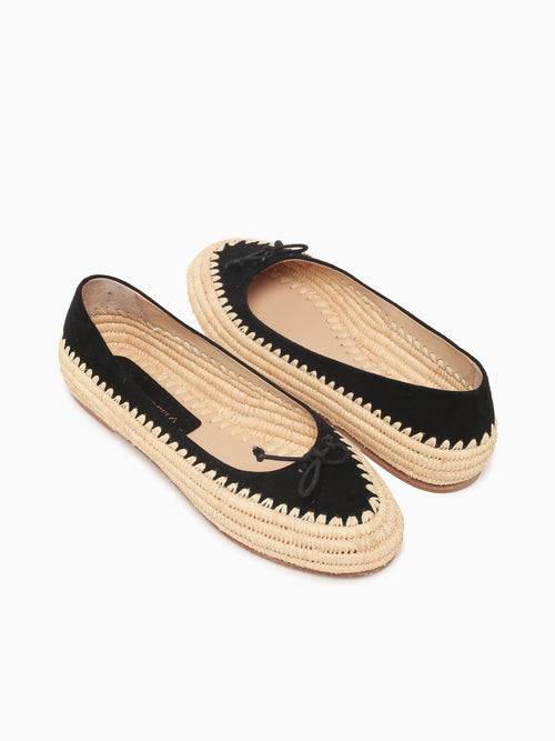 Tina Black Kid Suede Black / 36 / M