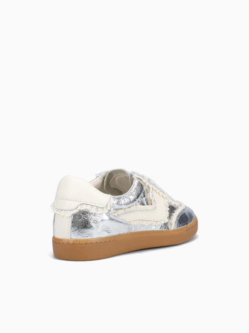 Notice Lace Silver Distressed Leather Silver / 6 / M