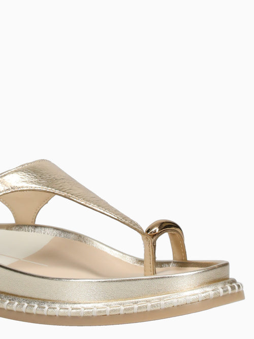 Stefan Gold Distressed Leather Gold / 6 / M