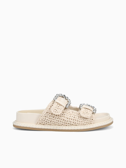 Shauny Crystal Oatmeal Knit Off White / 6 / M