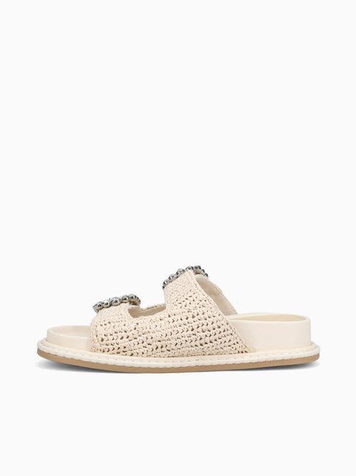 Shauny Crystal Oatmeal Knit Off White / 6 / M