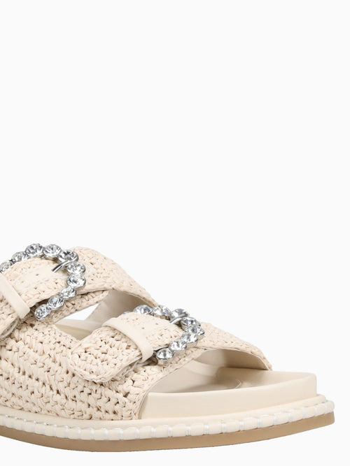 Shauny Crystal Oatmeal Knit Off White / 6 / M