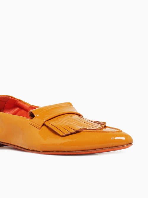 Wedge 1c Apricot Vernice Bak Peach / 36 / M