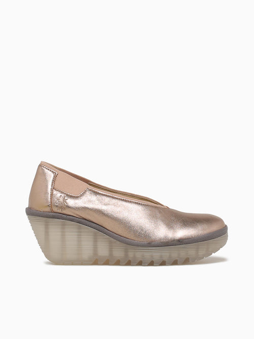 Yoza438fly Sahara Gold Leather Gold / 36 / M