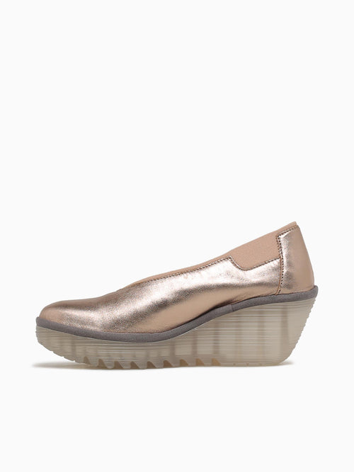 Yoza438fly Sahara Gold Leather Gold / 36 / M