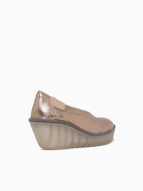Yoza438fly Sahara Gold Leather Gold / 36 / M
