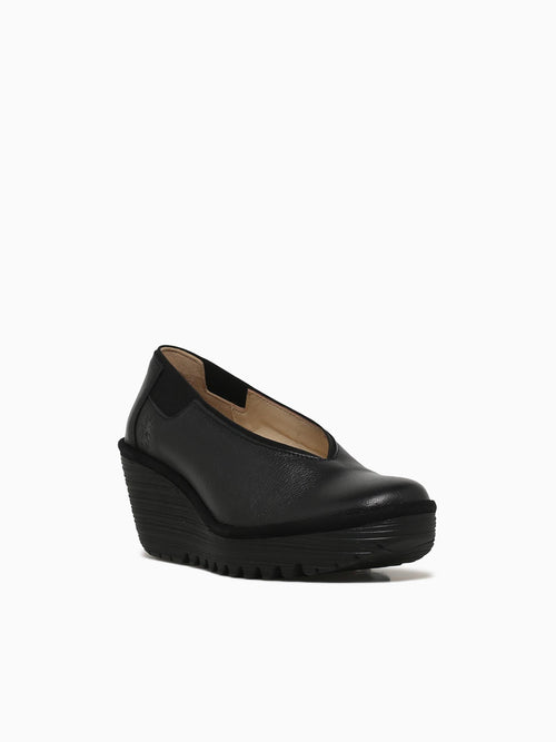 Yoza438fly Black Leather Black / 36 / M