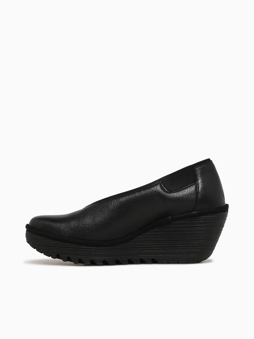 Yoza438fly Black Leather Black / 36 / M