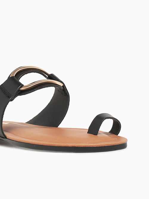 247p Black Leather Black / 5 / M