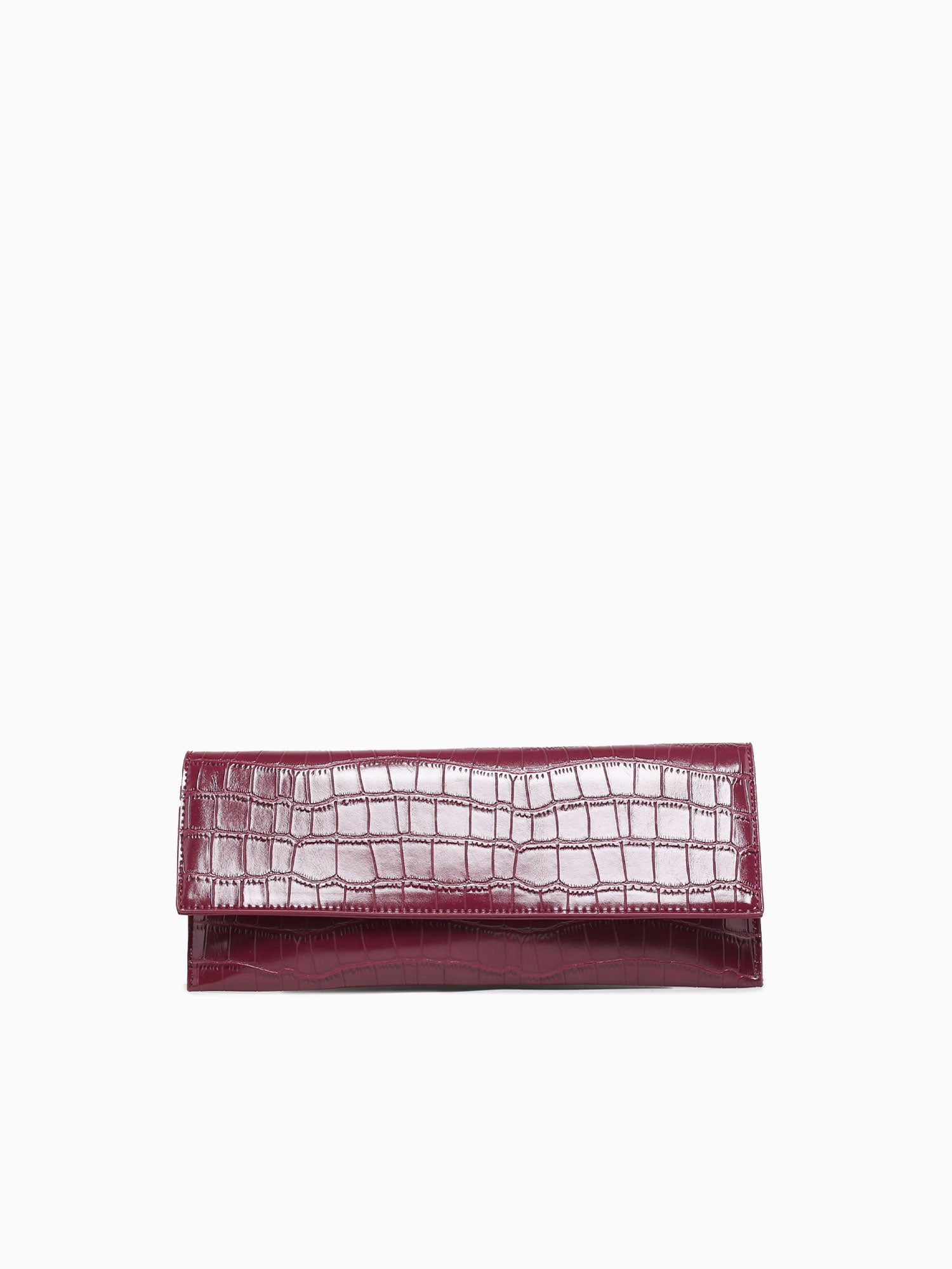 Adelle Clutch Wine Red
