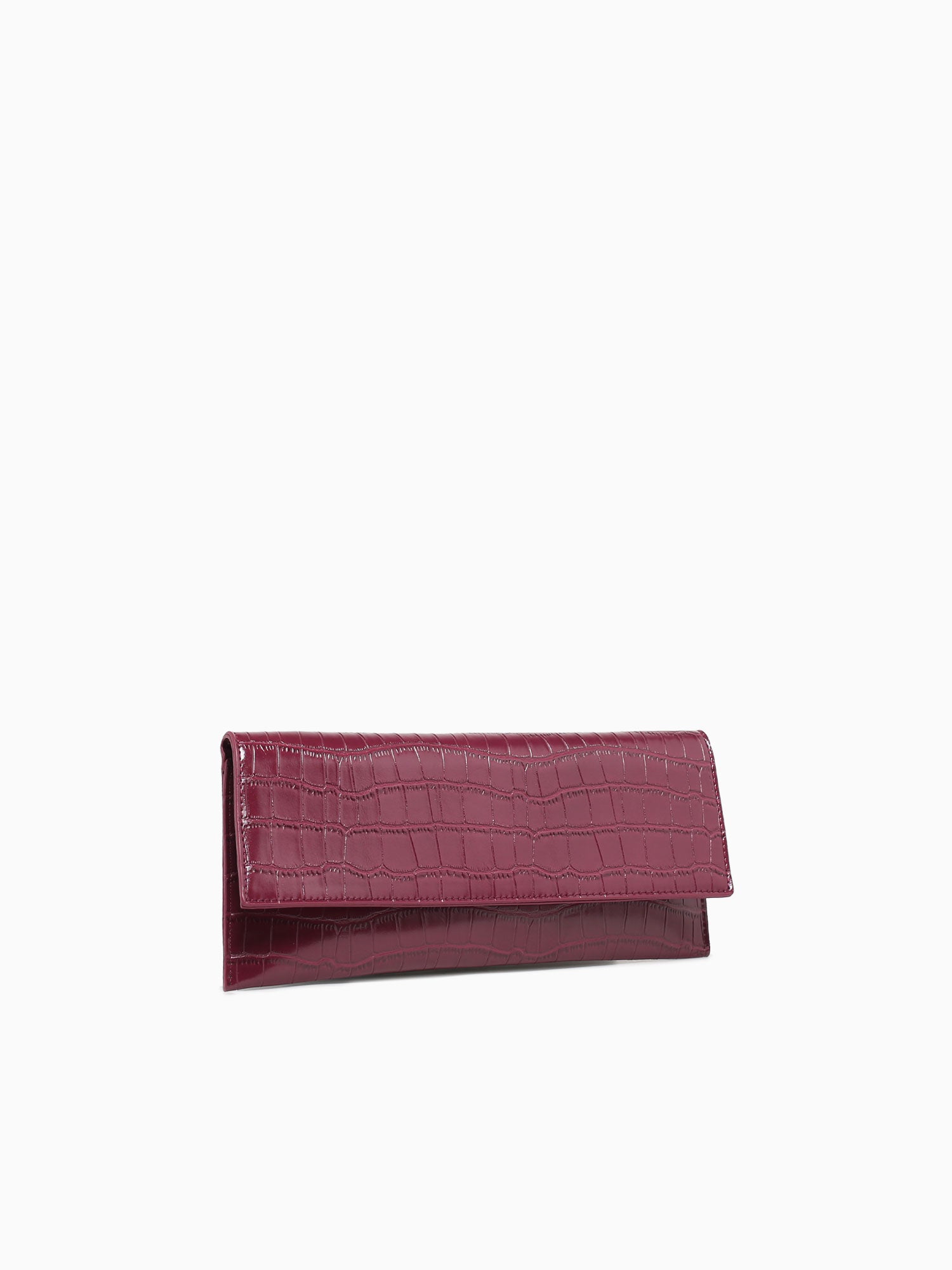 Adelle Clutch Wine Red