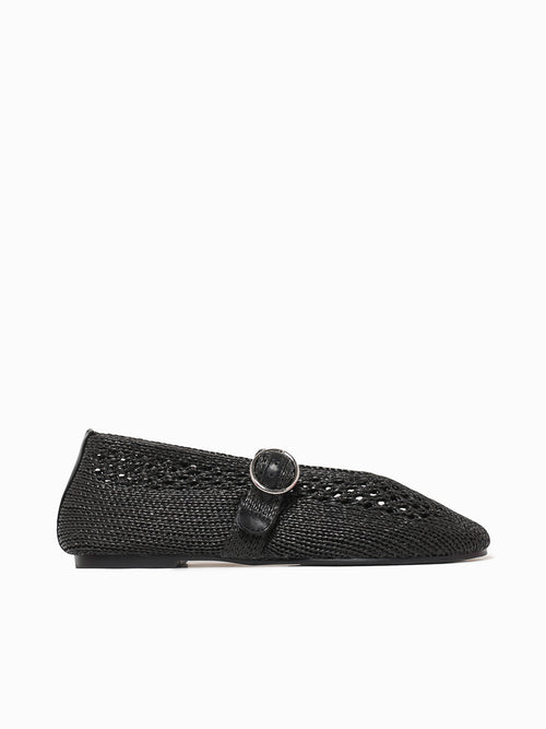 Helene Black Woven Black / 5 / M