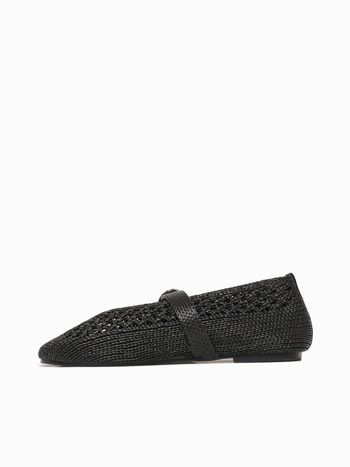 Helene Black Woven Black / 5 / M