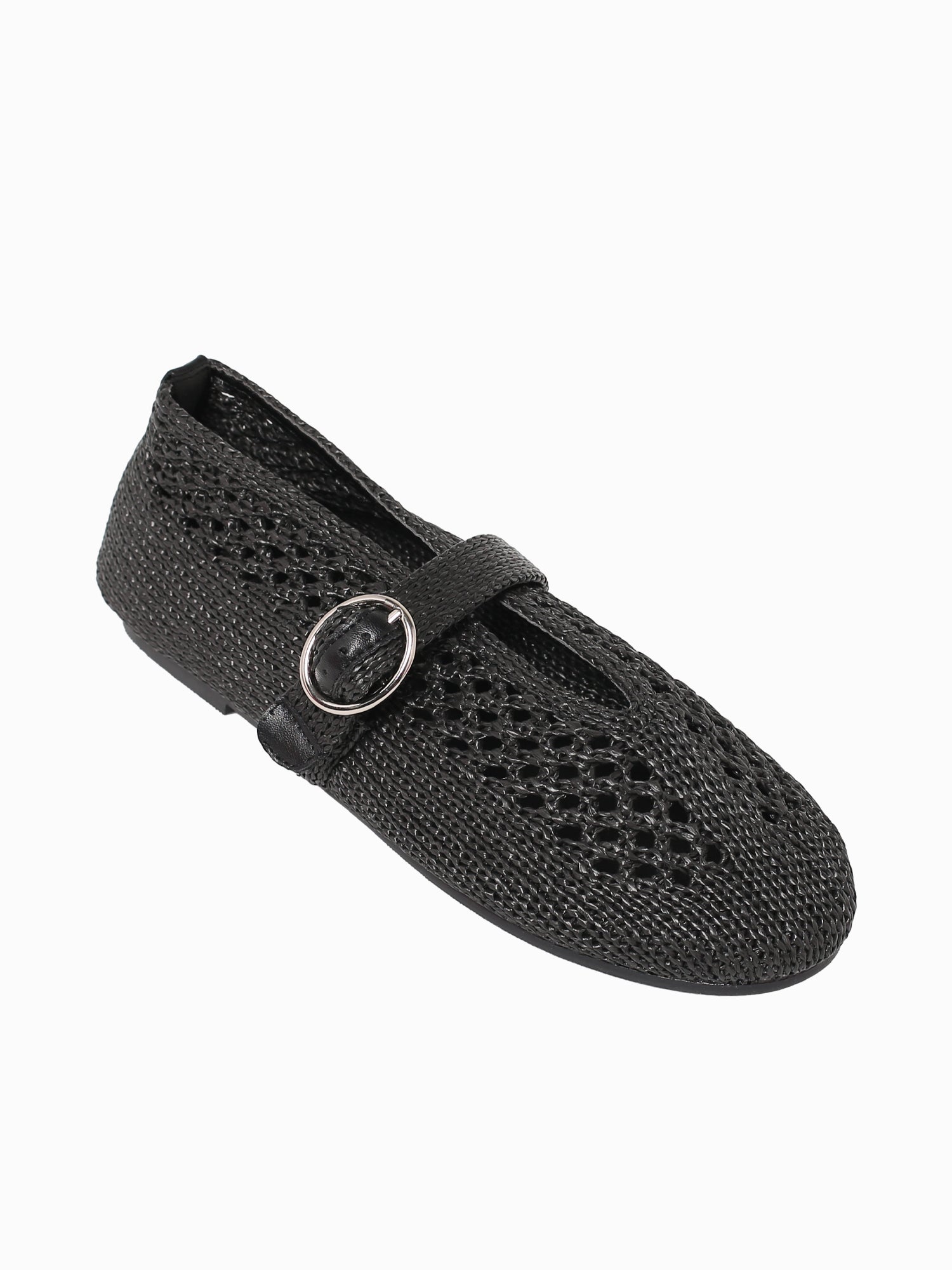 Helene Black Woven Black / 5 / M