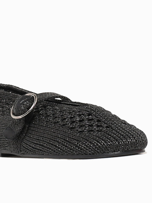 Helene Black Woven Black / 5 / M