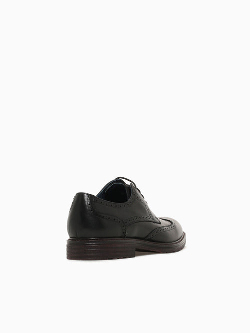 Comodoro Black Brushed Calf Leather Black / 7 / M
