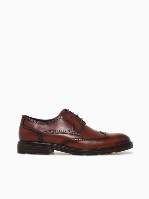 Comodoro Tan Brushed Calf Leather Tan / 7 / M