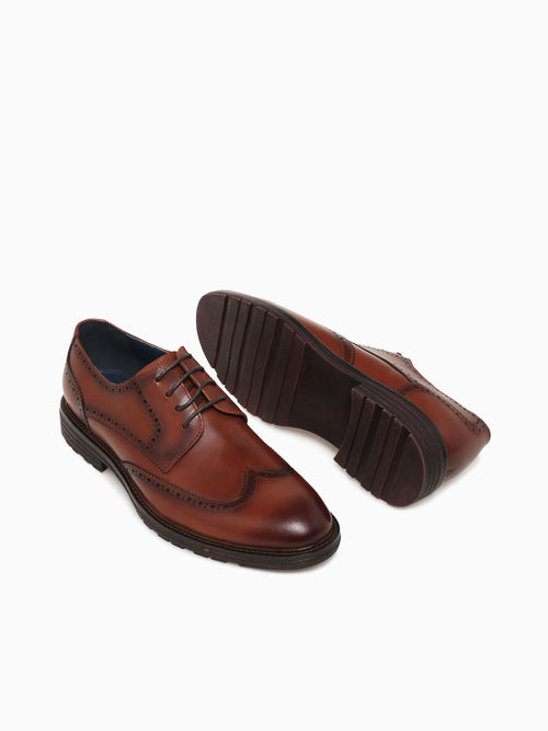 Comodoro Tan Brushed Calf Leather Tan / 7 / M