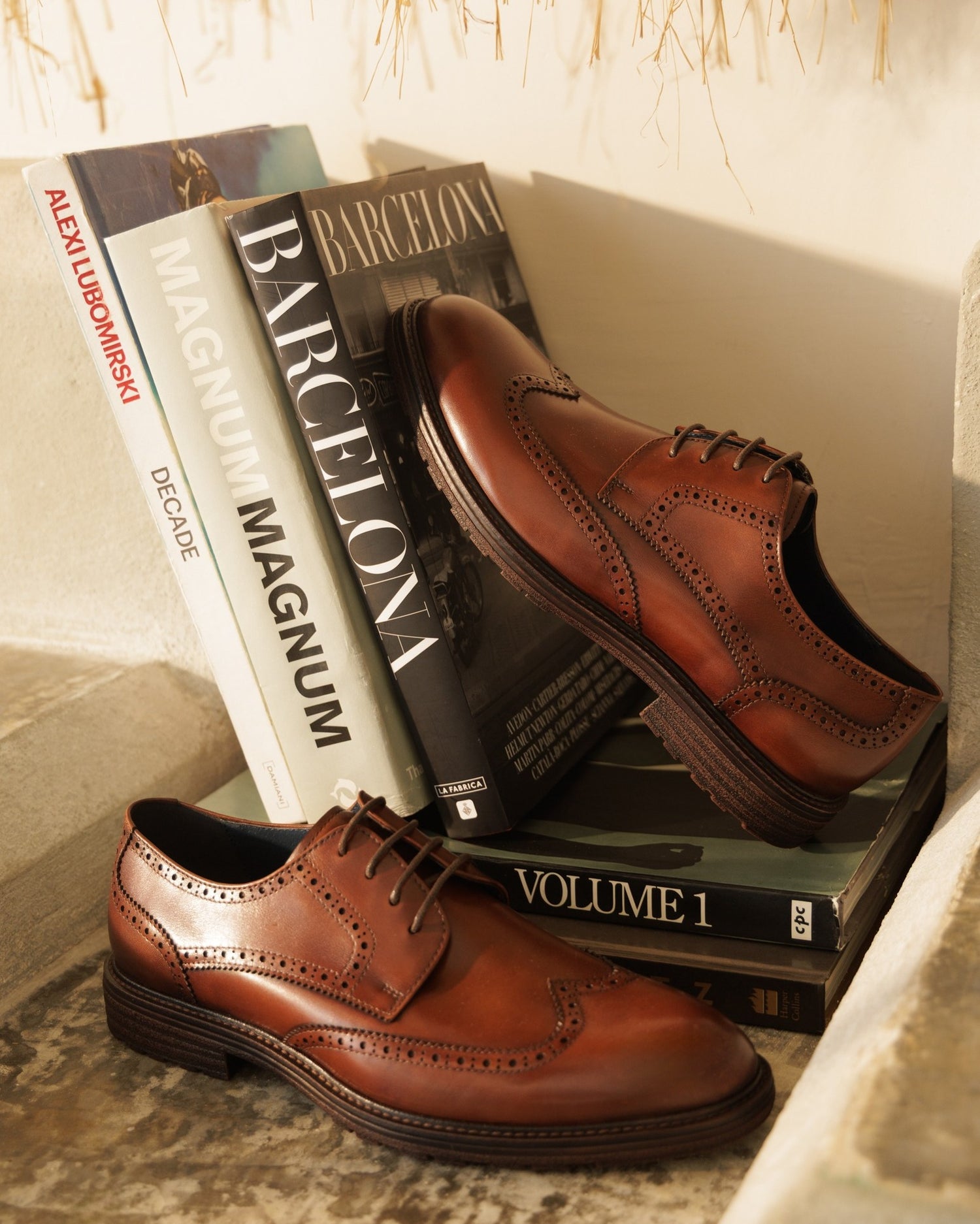 Comodoro Tan Brushed Calf Leather